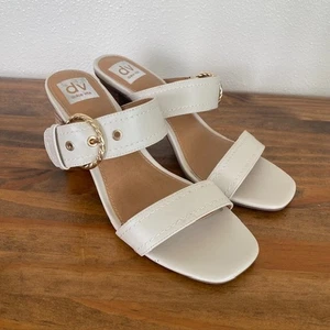 Dolce Vita elfenbeinfarbene Sandalen mit Blockabsatz – Größe 8,5 - Bild 1 von 9
