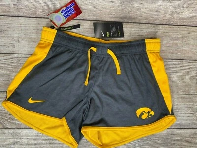 NEW Nike Women's Dri-Fit Reversible Running Shorts Iowa Hawkeyes Pick Size - Image 1 of 3