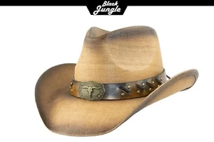 Black Jungle TOBAGO Sommerhut Strohhut Outdoorhut Sonnenhut Freizeithut - Bild 1 von 22