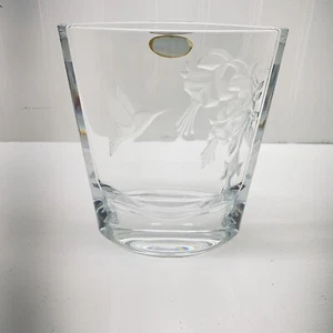 Vaso in vetro artistico cristallo di Boemia - Foto 1 di 9