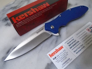 Kershaw OSO Sweet Assisted Open Pocket Knife Blue Folder 1830BLU 8Cr13MoV New - Picture 1 of 9