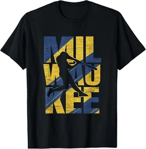 Milwaukee Baseball Home Run Game Day Tee Gift Unisex T-Shirt - Picture 1 of 3