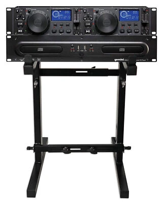 Gemini CDX-2250i DJ Dual Two Deck CD/MP3 Media Player+Adjustable Stand - Image 1 of 4