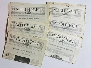 Lote de 6 revistas Needlecraft vintage crochet bordado JULIO 1915 julio/marzo 1916 - Imagen 1 de 11