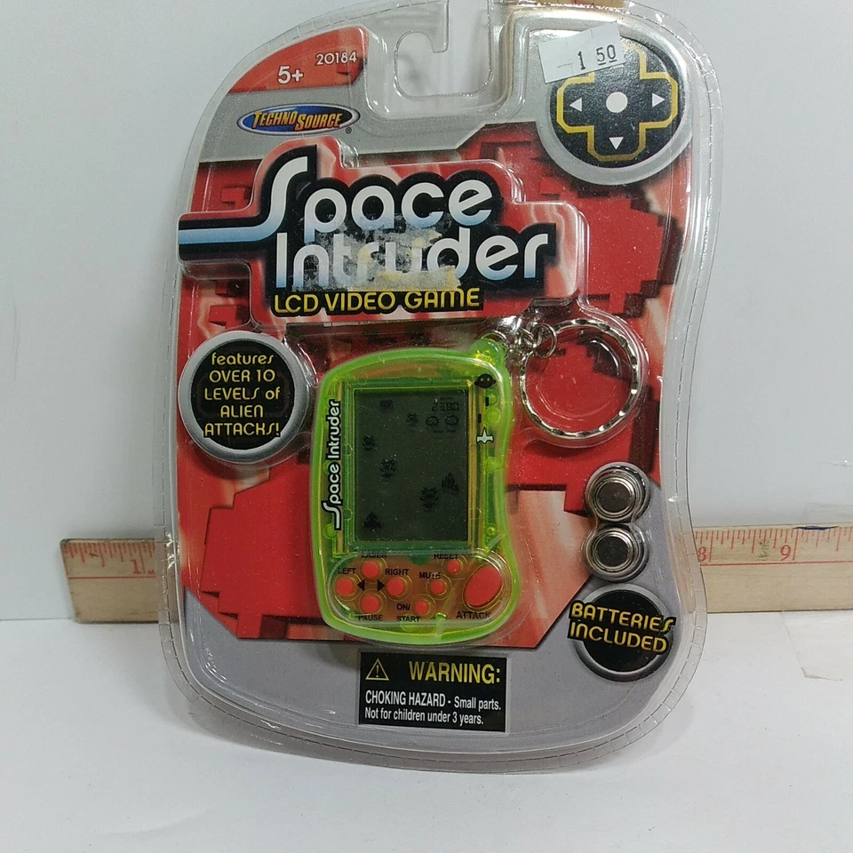 Space Intruder Keychain by Technosource Electronic Handheld Game