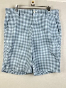 Footjoy Herren Blau Gingham Polyester Spandex Mischung Golfshorts Größe 34 TOP - Bild 1 von 8