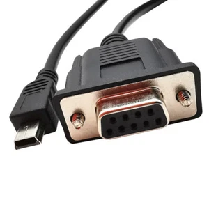 6FT Mini USB 2.0 Male To DB9 9 Pin Female Adapter Entension Lead Cable adapter - Picture 1 of 6