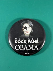 Barack Obama: 2008 Presidential Campaign CLOSET Rock Fans For Obama KISS - Picture 1 of 3