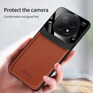 Para OPPO A5 Pro, Lujo Antigolpes Hybird Cuero PU Goma Suave Estuche Cubierta - Imagen 1 de 15