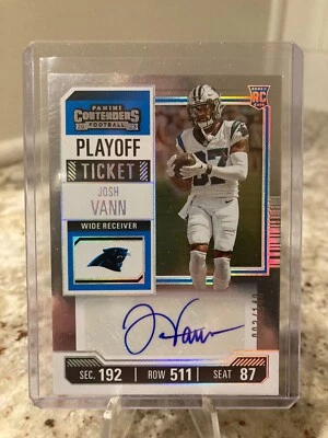 2023 Panini Contenders Playoff Ticket Auto #167 JOSH VANN ROOKIE RC /149 - Image 1 of 3