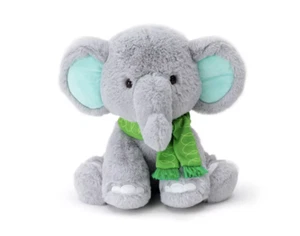 ANIMAL ADVENTURE BOOK GRAY ELEPHANT SOFT PLUSH TOY 11" NEW STUFFED ANIMAL NWT - Picture 1 of 6