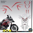 Grafiken Aufkleber Kompatibel Motorrad DUCATI Multistrada 950 Black Rot Du MT Fl