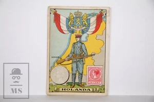 Trading Card - Flag, Soldier & Country. 9. Netherlands - Spanish Chocolate Adv. - Picture 1 of 2