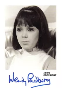 Doctor Who: WENDY PADBURY Signed Retro Style Cast Card - Picture 1 of 1