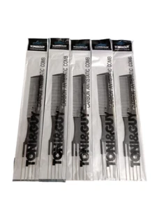 Toni&Guy Carbon 5 Pc. Antistatic Hairdressing Teasing Comb - Picture 1 of 5