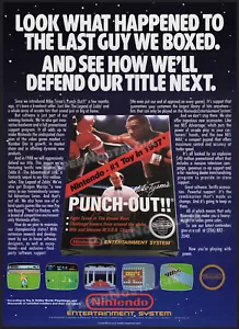 MIKE TYSON's PUNCH OUT!!__Original 1988 early Trade AD / poster__NINTENDO_NES - Picture 1 of 1