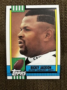 1990 Topps Rickey Jackson New Orleans Saints OLB #242 Sports Card - Picture 1 of 6