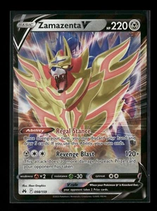 Zamazenta V 098/159 Crown Zenith Holo Pokemon Card NM - Picture 1 of 2