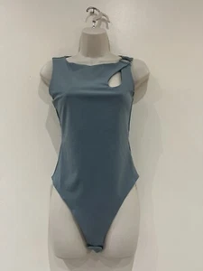 NEXT Women's One Shoulder D-Ring Bodysuit (Size UK 8) RRP £33 - Picture 1 of 8