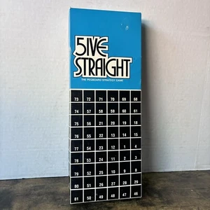 Five 5ive Straight 1968 Pegboard Strategy Game Complete Vintage Board Game - Picture 1 of 11