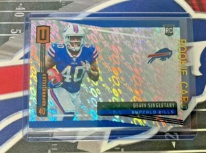 DEVIN SINGLETARY RC 2019 PANINI INCOMPARABLE VUELO NOVATO #256 BILLETES BUFFALO - Imagen 1 de 3