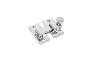 Latch SHUTTER LATCH Antique Style Cabinet Latch Door Latch Polish Nickel Finish - Picture 1 of 5