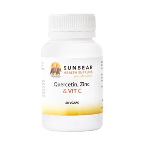 Quercetin, Bromelain, Zinc + Vit C 60caps - Picture 1 of 3