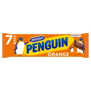 McVitie's Penguin Orange Chocolate Biscuit Bars 3 x 7 PACK - Picture 1 of 3