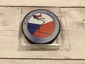 Tomas Plekanec Signed Czech Republic Hockey Puck Autographed Go Canadiens a - Picture 1 of 1
