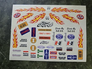 VTG AMT 1932 Ford Phaeton 1/25 Model Car Decal Sheet - Picture 1 of 2