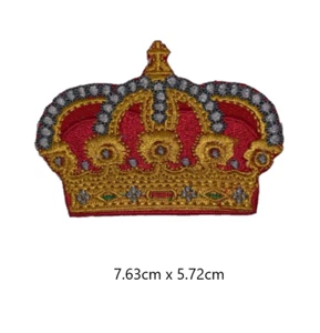THE ROYAL Crown Embroidered Patch Badge sew iron on Patches Badges - Picture 1 of 3