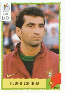 071 PEDRO ESPINHA # PORTUGAL STICKER PANINI EURO 2000 BLACK BACK - Picture 1 of 2