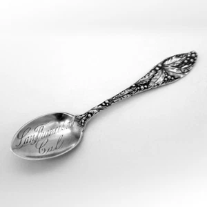 Holly December San Francisco Souvenir Teaspoon International Sterling Silver - Picture 1 of 5