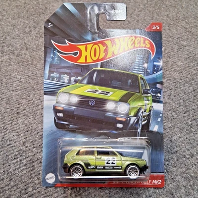 Hot Wheels Green Volkswagen Golf MK2 (2020) Mattel Die-Cast Toy Car 3/5 - Image 1 of 4