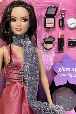 Barbie Fashion Fever Makeup Chic ~ Raquelle ~ Mattel J4181 Rooted Eyelashes💄New - Image 1 of 4