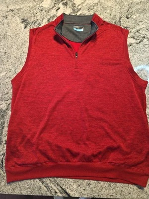 PGA Tour Collection Pullover Vest Red Masters  Golf Sleveless  Men's XL H17 Foto 1 de 4