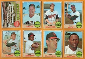 Lotto 24 carte Baltimore Orioles 1968 Topps EXMT+ Belanger Blair Johnson McNally - Foto 1 di 6