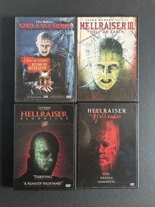 Hellraiser DVD Lot Part 1-4, Hellseeker Anchor Bay Pinhead Cenobite Clive Barker - Picture 1 of 6
