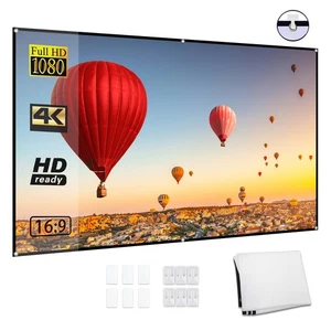 Docooler 80-inch 16 9 Foldable Projector Screen Foldable Durable Wall-Mount 99 - Picture 1 of 7