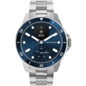 Withings 42mm ScanWatch Nova Hybrid Smart Watch Health ECG Temperature Blue/BLK - Picture 1 of 8