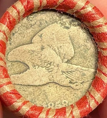 unsearched old cents roll vintage coins 50 pennies penny collection set lot 4ab - Image 1 of 4