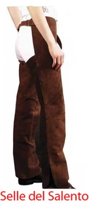 Chaps western senza frange in pelle scamosciata articolo artigianale - Imagen 1 de 1