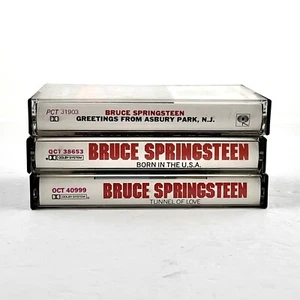 Bruce Springsteen The Boss Cassettes x3 1970s 1980s Classic Rock Born In USA - Picture 1 of 10