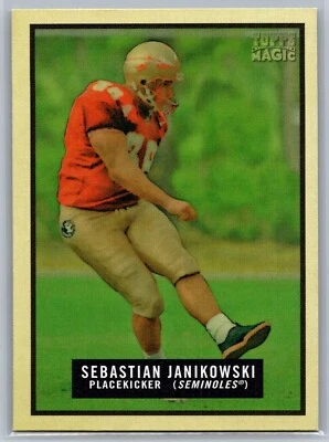 2009 TOPPS MAGIC FOOTBALL 63 SEBASTIAN JANIKOWSKI SEMINOLES / RAIDERS - Image 1 of 2