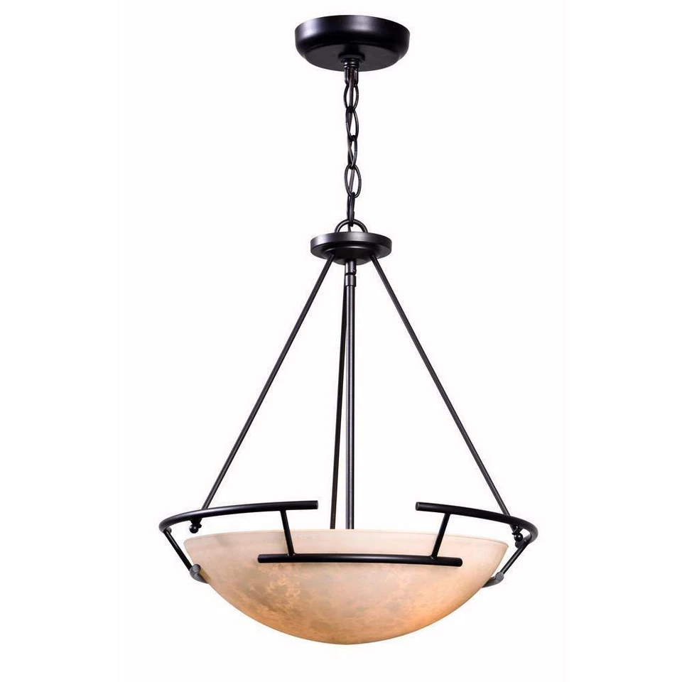 World Imports WI-70802-88 Ava Collection 2-Light Oil Rubbed Bronze Indoor Pendan - Imagem 1 de 1