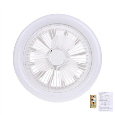 360-Degree Rotation LED Ceiling Fan Light Fan Lamp with Remote Control Modernkiv - Image 1 of 4