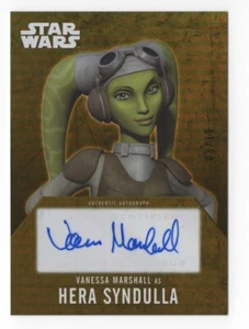 Vanessa Marshall as Hera 2016 Topps Star Wars Evolution Autograph Card Gold /10 - Picture 1 of 2