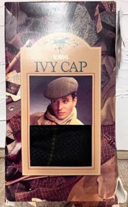VINTAGE TOTES IVY CAP NIB TAGS RARE Brown Blue Newsboy 1990 Men L 7 1/4- 7 3/8 - Picture 1 of 6