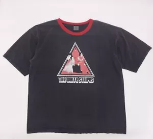 Camiseta vintage The White Stripes Band para hombre XL hecha en EE. UU. gris oscuro - Imagen 1 de 4