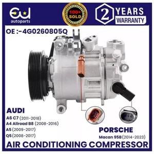 AIR CON AC COMPRESSOR PUMP FOR AUDI A4 A5 A6 Q5 2.0 TDI PORSCHE MACAN 2.0 PETROL - Picture 1 of 11